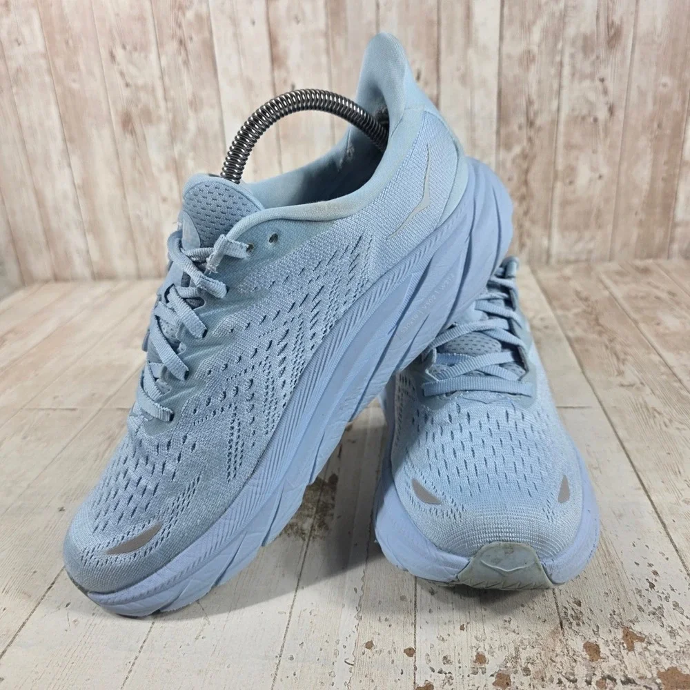 Hoka One One Clifton 8 Womens Running Shoes Summer Song Blue 1119394-SSCA 8.5B